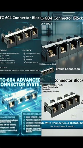 TC 604 Connector Block: Advanced Wiring Solution 03257244171.#ElectricalParts #electric #TC604