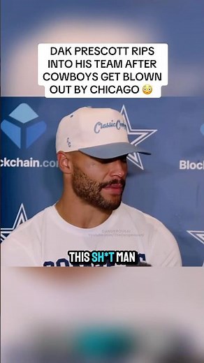 “This team is a DISASTER” - Dak Prescott Postgame Interview - Cowboys vs Bears