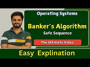 Bankers algorithm -safe sequence , part 1 |Deadlock Avoidance Technique in OS