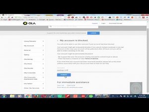 How to unblock OLA account (For only incorrectly blocked accounts)