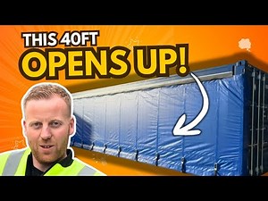 We built this side opening shipping container from scratch!
