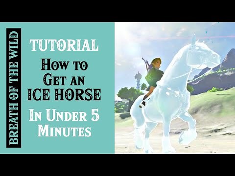 How to get an ICE HORSE in Breath of the Wild! (Easy BOTW Glitch Tutorial)