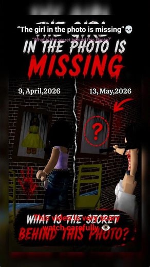 “The girl in the photo is missing”💀#brookhavenstory #roblox