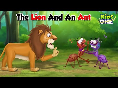 English Cartoon Stories | The Lion and An Ant Story | Cartoon Moral Stories | English Fairy Tales