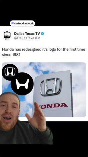 Ok ya'll!!! What we thinking about the new Honda logo? Let me know!? #fyp #honda #cartok #carfoodnetwork #jmoneyshow