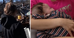 Worried Mom Finds Her Baby "Gently Placed" On A Tree Branch After A Destructive Tornado