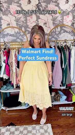 I found the PERFECT summer dress at Walmart... 🤫💛 #walmartfinds