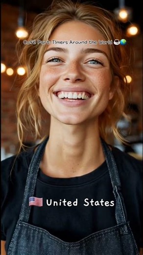 AI generated cafe part timer #aishorts #cafe #staff