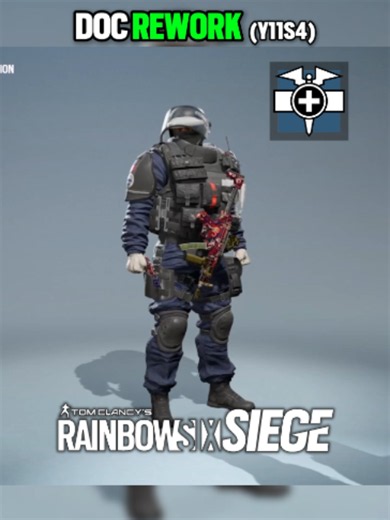 Doc is getting a rework in Rainbow Six Siege Year 11 Season 4 Just like Dokkaebi, Thatcher & Blackbeard. Doc will receive a brand new gadget, and will become almost like a new operator in Y11S4 #r6 #rainbowsixsiege #r6siege #rainbowsix #siege #medalpartner