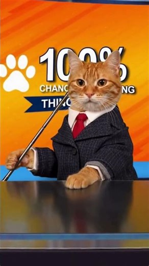 Breaking News: This Cat Controls the Weather 😳🐱🌪️