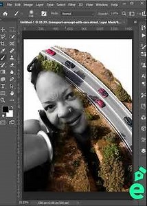 Create Double Exposure using Photoshop | Easy! #photoshoptutorial