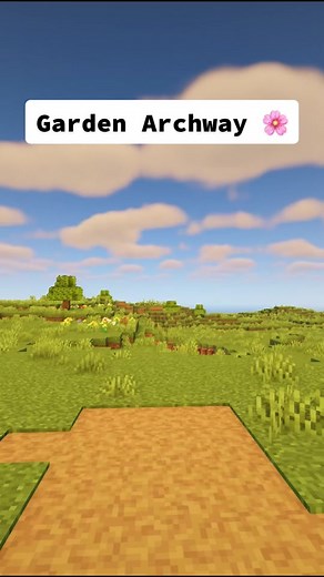 Minecraft Flower Garden Archway: A Colorful Oasis!