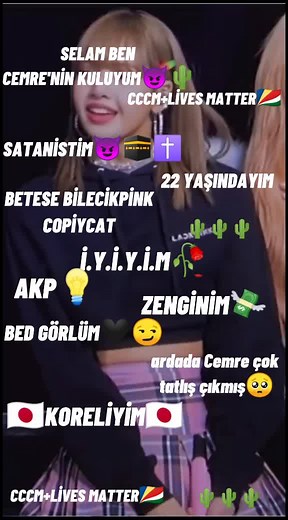 CCCM 🇸🇨#CCCM #cemresolmaz #cccm #cccmlivesmatter #betese #biliayliş #😈 #🌵 #💡 #❄️ #İYİYİM #Bedgörl #satanist #koreliyim #🇯🇵 #bilekpink #anti