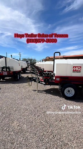 525 or 800 gallon water wagon… which one are you running? 👀💧 At Hays Trailer Sales of Tucson, we’ve got Multiquip water trailers ready for dust control, arenas, construction, and more. ✔️ 525 gal – easy towing, quick jobs ✔️ 800 gal – bigger capacity, fewer refills Built tough. Ready to work. 💪 📍 9645 N Casa Grande Hwy Tucson, AZ 85743 📞520-579-3000 👇 Drop a comment: 525 or 800? #fypシ #construction #bluecollar #rancho