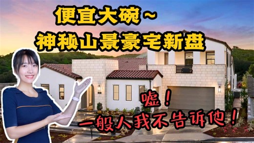 ModelHomeVLOG_48 带你看超神秘豪宅新盘，$300W起~便宜又大碗，一般人我不告诉他 |尔湾地产经纪挑挑