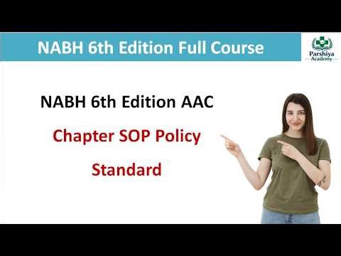 NABH 6th Edition AAC Chapter SOP Policy Standard-7