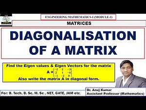 Diagonalisation of Matrices | Diagonalisation of matrices 3x3 | Diagonalisation | Matrix Diagonal