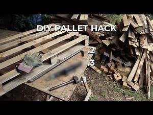 Dismantle a Pallet with 3 Basic Tools – You Won’t Guess #3!