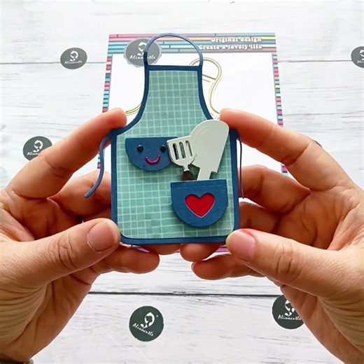 NEW RELEASE/Kitchen apron metal cutting die- #Alinacutle #AlinaCraft #papercraft #amazon #temu #diy