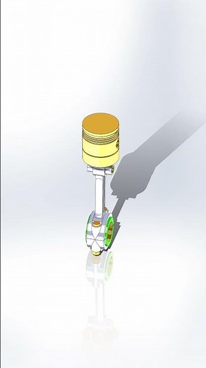 piston and connecting rod assembly animation