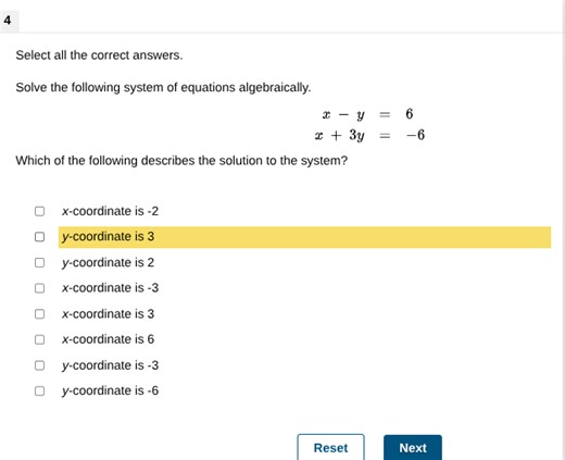 Select all the correct answers. Solve the following system of ... | Filo