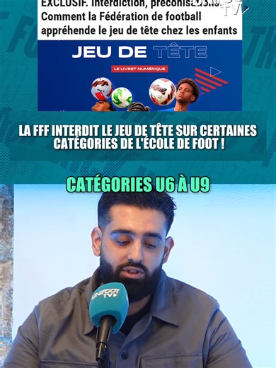 Comprenez-vous la décision de la FFF concernant l'interdiction du jeu de tête de U6 à U9 ? #unifoottv #footballamateur #podcastfootball #footballtiktok #footballvideo #footamateur #fff #écoledefootball