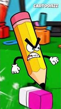Angry Pencil vs Lazy Eraser