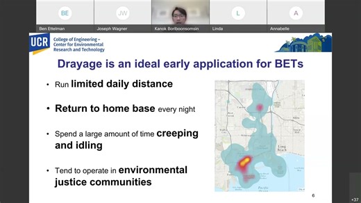 Reducing Air Pollution and Health Impacts of Freight Movement in Environmental Justice Communities through Truck Electrification