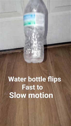 water bottle flips fast to slow motion #crazy #trickshots #slowmotion #shorts #waterbottleflip