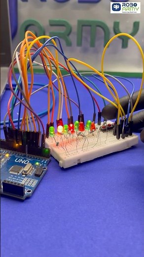 Colorful LED disco light show – coded with Arduino magic #roboarmy #discolights #arduinoproject