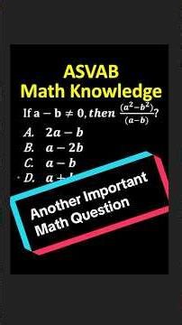 📘 ASVAB Math Knowledge Practice Question 🔥 #asvab #maths #militaryexam