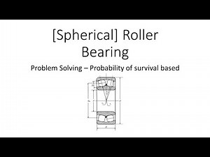 Design of Rolling contact Bearing | Spherical roller bearing | Probability of survival | DME | Tamil