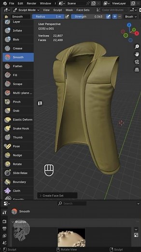 Easy Wrinkles and Seams Technique in #blender #3dmodeling #blender3d #3d #tipsandtricks