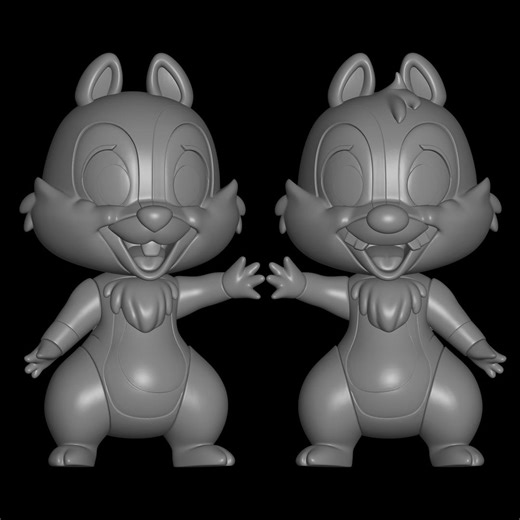 Disney Chip and Dale STL File for 3D Printing - Etsy
