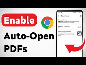 How To Enable Automatically Open PDFs On Google Chrome (Updated)