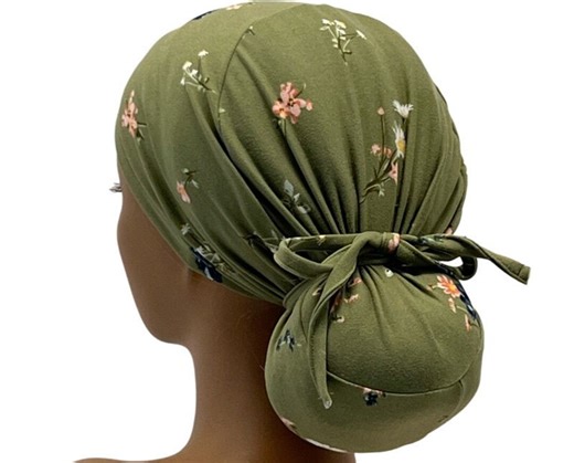 STRETCH Ponytail Scrub Cap,ava Stretch Scrub Cap for Women,ponytail Scrub Cap,surgical Cap,nurse Scrub Cap - Etsy