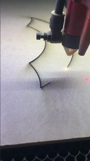 8mm thick Mdf cutting using 150w co2 🤫woodworking #beautifultalent #co2laser #mdf #lasercutting