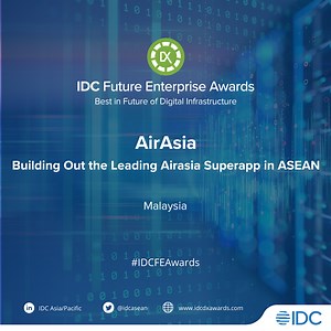 AirAsia named Best in Future of Digital Infrastructure at IDC Future Enterprise Awards 2022 — AirAsia Newsroom