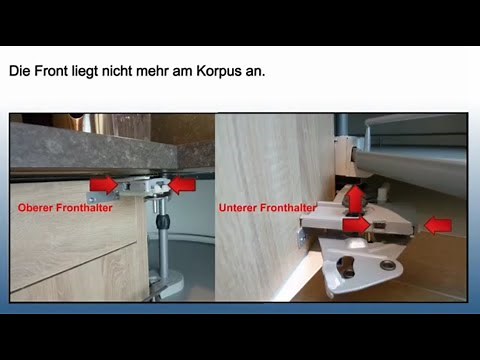 Einstellmöglichkeiten an Karussellschränken