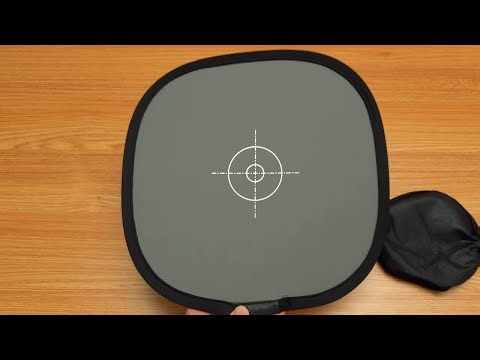 White Balance Cameras using a folding Grey Card