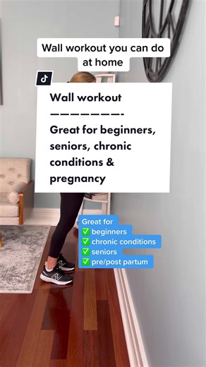 Need a gentle way to get active? Start here! #beginnerworkout #athomeworkout #easyworkout #seniorsworkout #pregnancyworkout