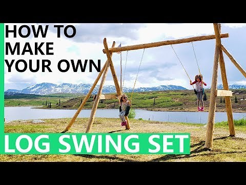 LOG SWING SET PROJECT | DIY | use beams or logs