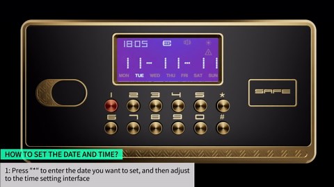 BESAFETY 3.5 Cuft Large Safe Box, Digital Keypad Home Security Safe With Fireproof Bag & Alarm System(Black)