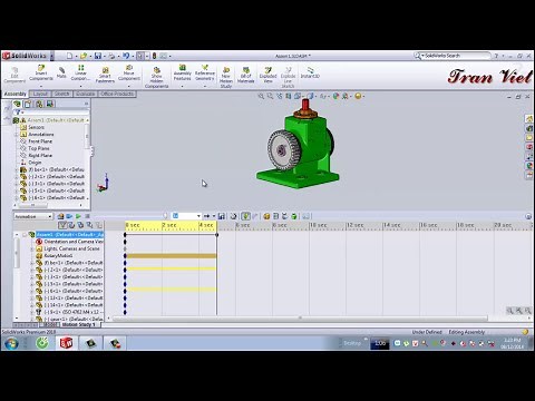 Solidworks motion simulation and assembly instructions - Lesson 13