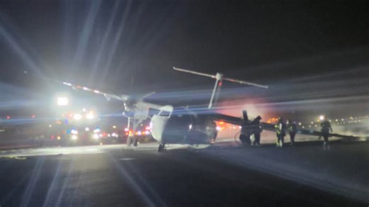 Air Canada flight makes a fiery landing in Halifax