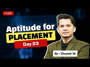 Aptitude for Placements Day 3 | TCS Wipro Infosys Capgemini Prep 2025 | 10-Day Complete Guide