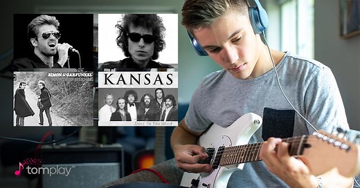 The best Pop, Rock and Film Music backing tracks for the guitar