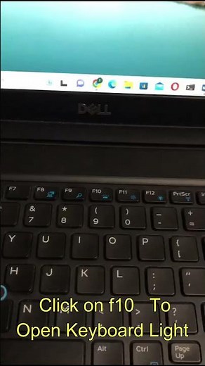 How to turn on Dell laptop keyboard lights? #ytshorts #dell #laptop