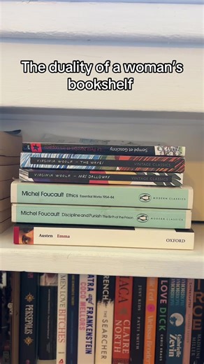 The Duality of a Woman’s Bookshelf