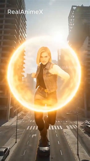 Android 17 vs Android 18 – City Gets DESTROYED in Seconds #dragonball #liveaction #goku